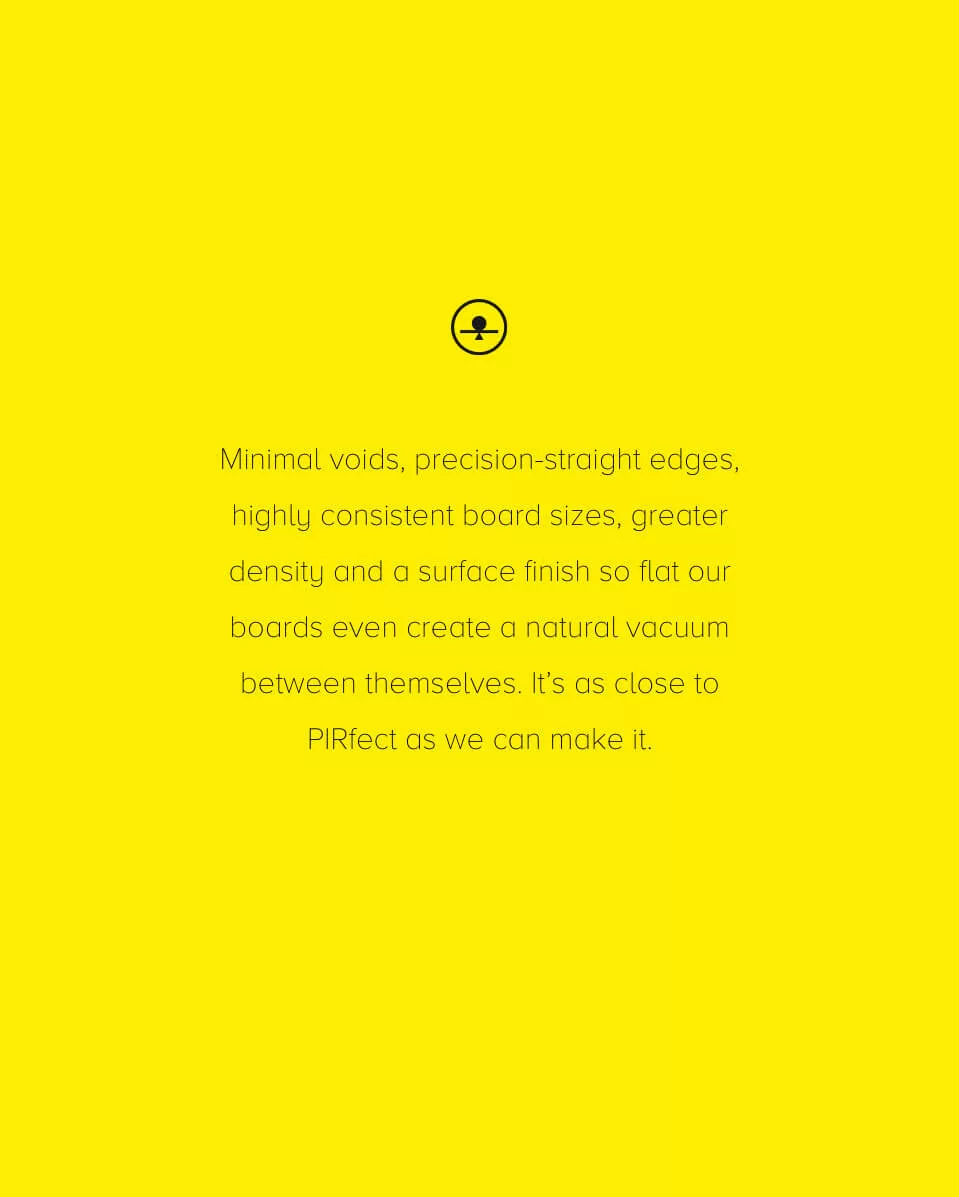Text on a yellow background taking about Recticel