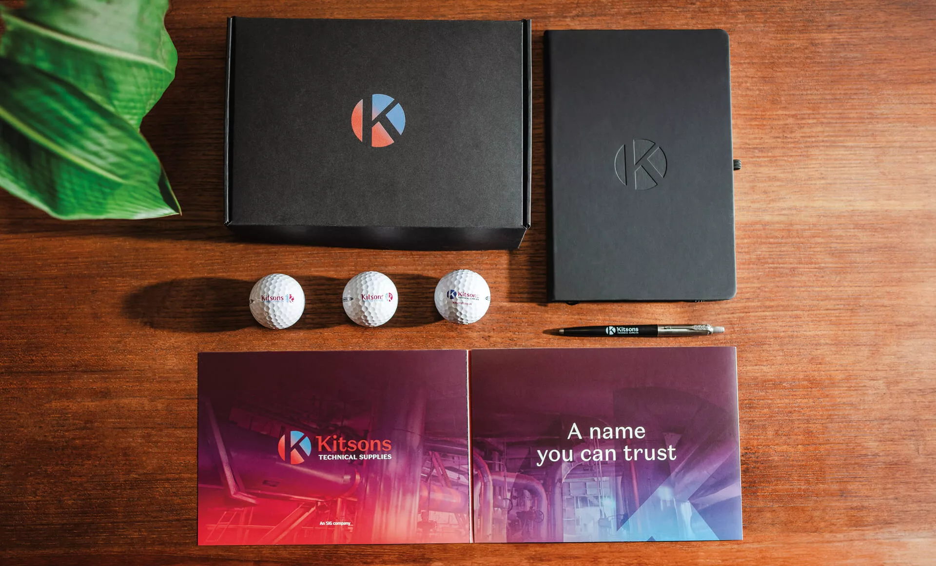 The contents of a box created for key customers of Kitsons