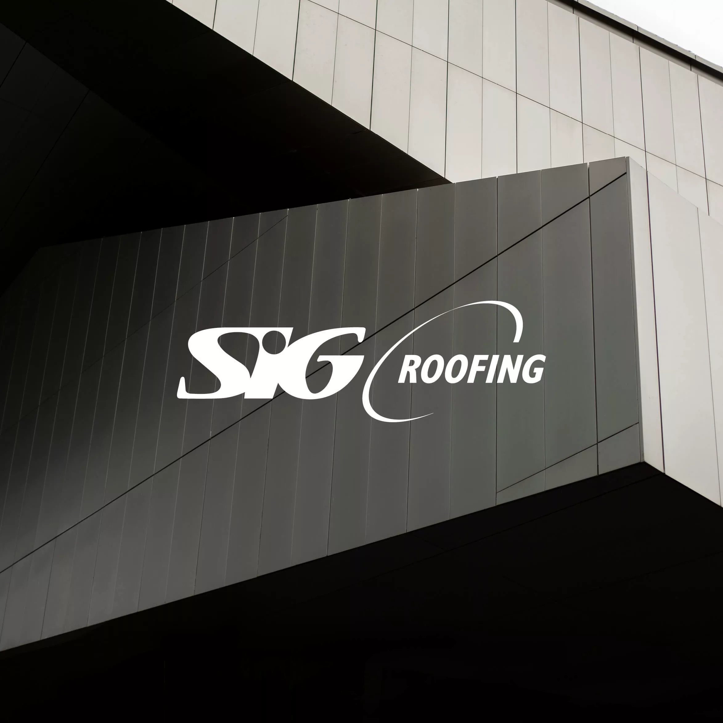 SIG Roofing logo on cladded building